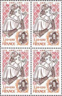 France Poste N** Yv:2031 Mi:2156 Pierre Abelard Philosophe Bloc De 4 - Unused Stamps
