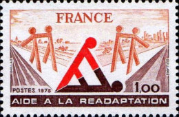 France Poste N** Yv:2023 Mi:2128 Aide à La Réadaptation - Unused Stamps