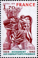 France Poste N** Yv:2021 Mi:2126 Monument Aux Combattants Polonais - Unused Stamps