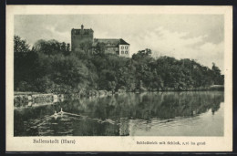 AK Ballenstedt /Harz, Schlossteich Mit Schloss  - Ballenstedt