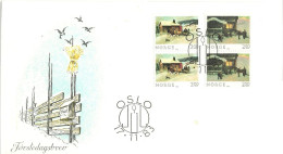 Norway 1983 Christmas: Paintings Of Axel Ender And Gustav Wentzel   Mi 894-895 FDC - Lettres & Documents