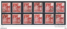 JAPAN:  1953  CORMORANO  FISHING  - 100 Y. USED  STAMPS  -  REP.  12  EXEMPLARY  -  YV/TELL. 539 - Used Stamps