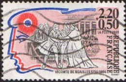 France Poste Obl Yv:2566 Mi:2702 Vicomte De Noailles Révolutionnaire (Lign.Ondulées) - Oblitérés