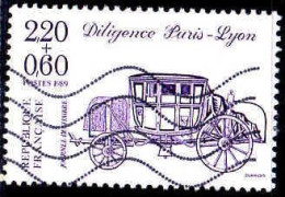 France Poste Obl Yv:2578 Mi:2709Cb Journée Du Timbre Diligence Paris-Lyon (Lign.Ondulées) - Used Stamps
