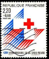 France Poste Obl Yv:2555a Mi:2692C 125.Anniversaire De La Croix-Rouge (Lign.Ondulées) - Oblitérés