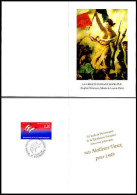 France Poste Obl Yv:2560 Mi:2696 Folon Carte Strasbourg 1-1-1989 - Brieven En Documenten