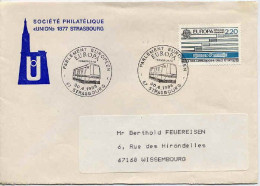 France Poste Obl Yv:2531 Mi:2667 Europa Cept Communication (TB Cachet à Date) Lettre Strasbourg 30-4-88 - Gedenkstempel