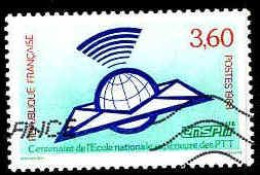 France Poste Obl Yv:2527 Mi:2663 Centenaire De L'ENSPTT (Obl.mécanique) - Used Stamps