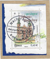 YV 4369 (Blockmarke) Auf Briefstück Mit "Nachträglich Entwertet" Stempel Der Deutschen Post - Gebruikt