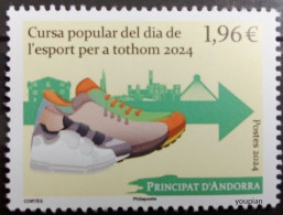 Andorra (French Post) 2024, Cursa Popular Del Día De L'Esport, MNH Single Stamp - Nuevos