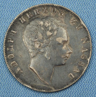 Nassau • 1 Gulden 1846 • Ss / VF-XF • Adolph • Ag 900 ‰ • Dark Black Patina • Mint.: 47'646 • German States • [24-895] - Taler Et Doppeltaler