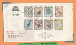 FDC San Marino 1974 - 031 - Serie Di 8 Val. Su Busta Racc. R.S.M. "ARMI ANTICHE" - Vedi Descrizione - FDC