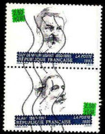 France Poste Obl Yv:2799-2800 Guy De Maupassant (Lign.Ondulées) - Used Stamps
