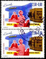 France Poste Obl Yv:2744 Mi:2889Iib Journée Du Timbre L'accueil Paire (TB Cachet Rond) - Used Stamps