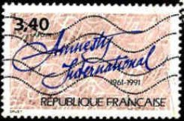 France Poste Obl Yv:2728 Mi:2863 Amnesty International (Lign.Ondulées) - Used Stamps
