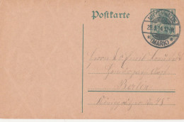 Deutsches Reich  Karte Mit Tagesstempel Mittenwalde Mark 1914 LK Dahme-Spreewald - Lettres & Documents