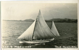 Honduras Tela Man 'O War Sailboat Photocard - Honduras