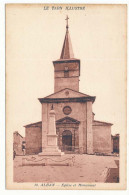 CPSM 9 X 14 Tarn ALBAN Eglise Et Monument (aux Morts) - Alban