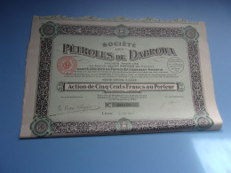 PETROLES DE DABROWA (lille NORD) 1925 - Autres & Non Classés