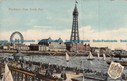 R165665 Blackpool From North Pier. Milton. Glazette. 1906 - Monde