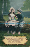 R165673 Loving Birthday Greetings. Girl And Boy. Wildt And Kray. London. 1911 - Andere & Zonder Classificatie