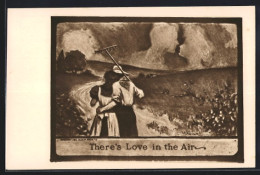 Künstler-AK Sign. Lou Mayer: There`s Love In The Air  - Autres & Non Classés
