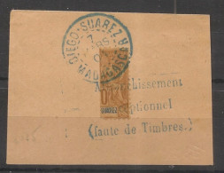 MADAGASCAR - 1904 - N°YT. 81 - Type Groupe 30c Brun - Affranchissement Exceptionnel - Oblitéré / Used - Usati