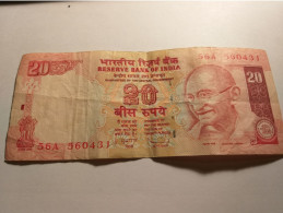 Inde- 20 Rupees - Reserve Bank Of India.Gandhi. - Indien