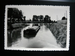 Ancienne Photo DOLE. - Péniche Sur Le  Canal Du Rhône Au Rhin.( 12 X 8 Cm - Photo Jura 39 ) - Dole