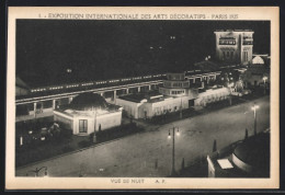 AK Paris, 1. Exposition Internationale Des Artes Decoratifs 1925, Vue De Nuit, Ausstellung  - Expositions