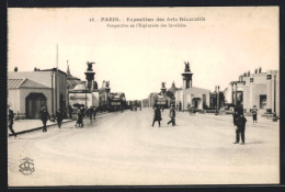 AK Paris, Exposition Des Arts Decoratifs, Perspective De L`Esplanade Des Invalides  - Expositions