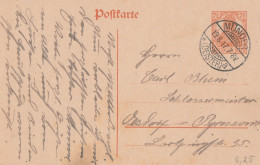 Deutsches Reich  Karte Mit Tagesstempel Münder Deister 1917 LK Hameln Pyrmont Bad Münder - Brieven En Documenten