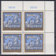 1987 , Mi 1899 ** (2) - 4 Er Block Postfrisch - 450. Todestag Von Paul Hofhaymer - Ongebruikt