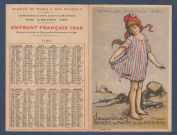 Poulbot - Calendrier  1920 - Emprunt National - Petit Format : 1901-20