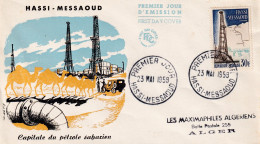 FDC  1959 HASSI MESSAOUD - 1950-1959