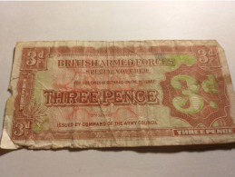 Three Pence-British Armed Forces. - British Armed Forces & Special Vouchers