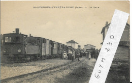 St GEORGES D'ESPERANCHE  La Gare ( Train) - Autres & Non Classés