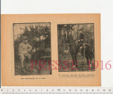 Photo De Presse 1916 M. Raguel Maréchal Des Logis-Chef (Fils De M. Raguel Troyes) Grande Guerre 14-18 - Unclassified
