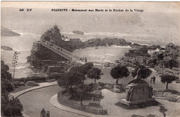 In 6 Languages Read A Story: Biarritz. Monument Aux Morts Et Le Rocher De La Vierge Of To The Dead And The Virgin's Rock - Biarritz