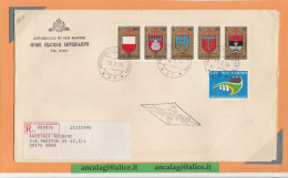 FDC San Marino 1974 - 034 - Serie Di 5 Val. Su Busta Racc. R.S.M. "TORNEO DELLA BALESTRA"+"GIOR. FIL.- Vedi Descrizione - FDC