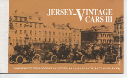 JERSEY VINTAGE CARS COMPLETO BOOKLET AUTOMOVIL BENZ TALBOT CITROEN FORD MORRIS - Coches