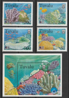 1998 Tuvalu Greenpeace "Save Our Seas" Campaign: Corals Set And Souvenir Sheet (** / MNH / UMM) - Maritiem Leven