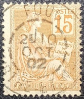 N°117 Mouchon 15c Orange. Cachet De 1902 à Foug - 1900-02 Mouchon