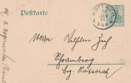 Deutsches Reich  Karte Mit Tagesstempel Rottweil 1910 - Covers & Documents
