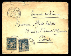 LETTRE DE PARIS - TYPE SAGE - 1895 -  - 1898-1900 Sage (Type III)