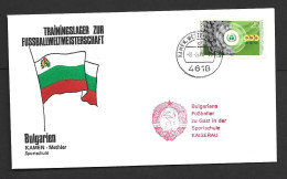 West Germany Soccer World Cup 1974 Bulgaria Training Centre Cover , 25 Pf Franking , Special Kamen Methler Cancel - 1974 – West-Duitsland