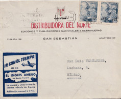 CARTA  COMERCIAL 1951 SAN SEBASTIAN - Storia Postale