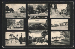 AK Bruck A.d. Leitha, Altstadt, Kirchengasse, Hauptwache Mit Barackenlager, Schlossidylle  - Andere & Zonder Classificatie