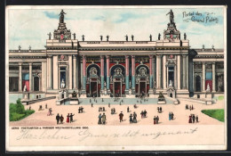 AK Paris, Exposition Universelle De 1900, Portal Des Grand Palais  - Ausstellungen