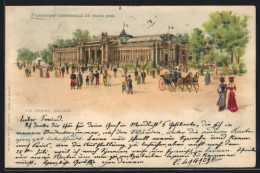 Lithographie Paris, Exposition Universelle De 1900, Le Grand Palais  - Exhibitions